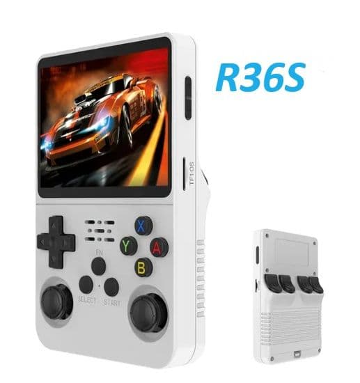 [Retro Handheld Gaming] R36S 3.5" IPS 640x480, 64GB storage [White] - Update μειωμένης τιμής 22/03