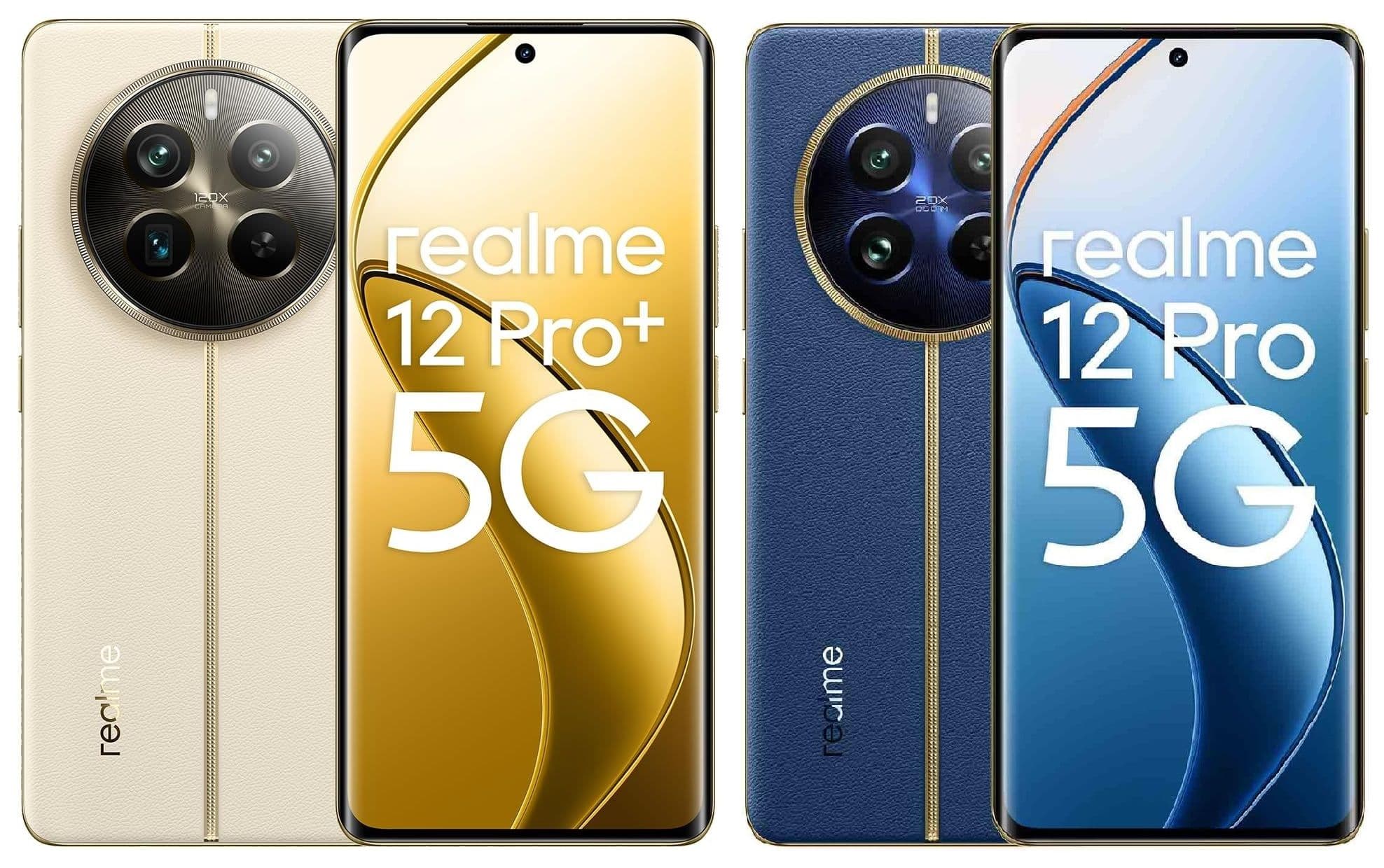 Realme 12 Pro (8GB/256GB) με 315€ / Realme 12 Pro+ (8GB/256GB) με 416€
