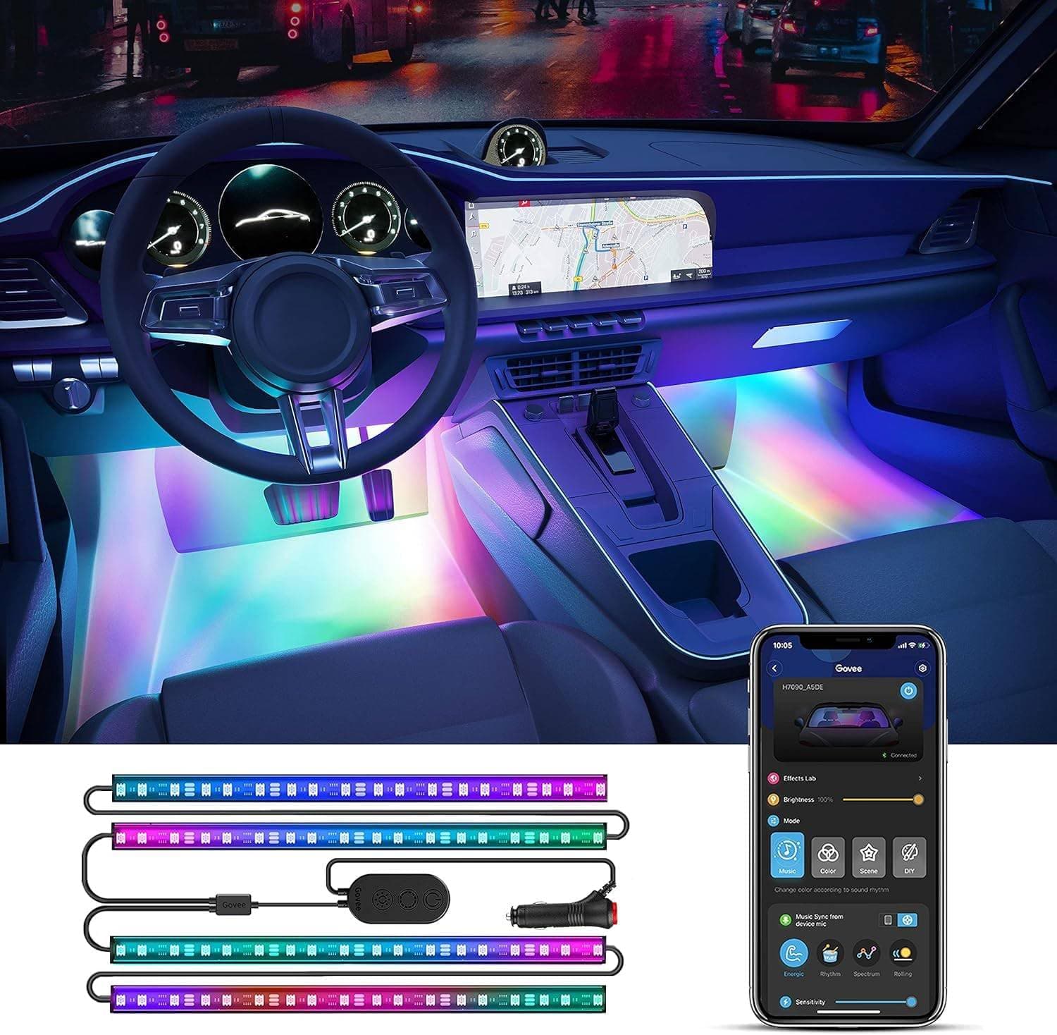 [Car Interior Lighting] Govee RGBIC Car LED Strip