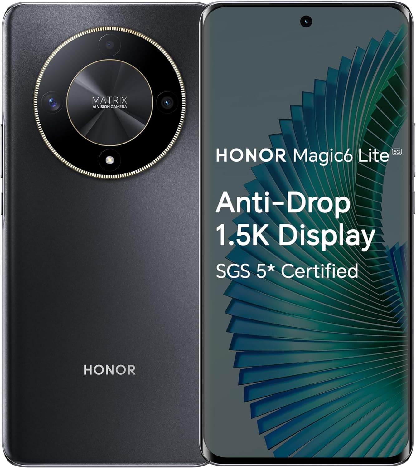 [Smartphone]  HONOR Magic6 Lite 5G [8GB/256GB, Midnight Black]