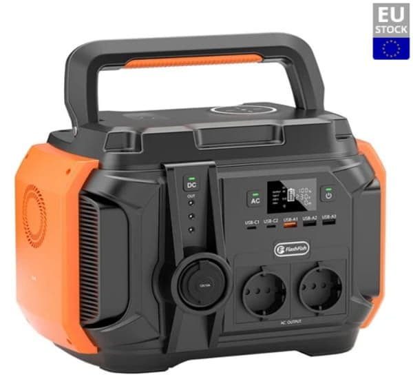 Flashfish A601|600W Portable Power Station|540Wh/150000mAh Solar Generator|5 Lighting Modes|11 Outputs|15W Wireless Charging EU Plug στα 179€, Geekbuying