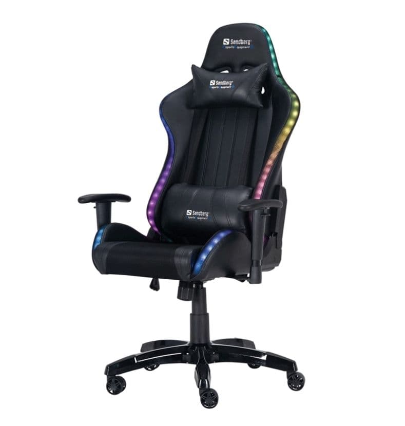 Καρέκλα Gaming Sandberg Commander RGB (640-94) - Black