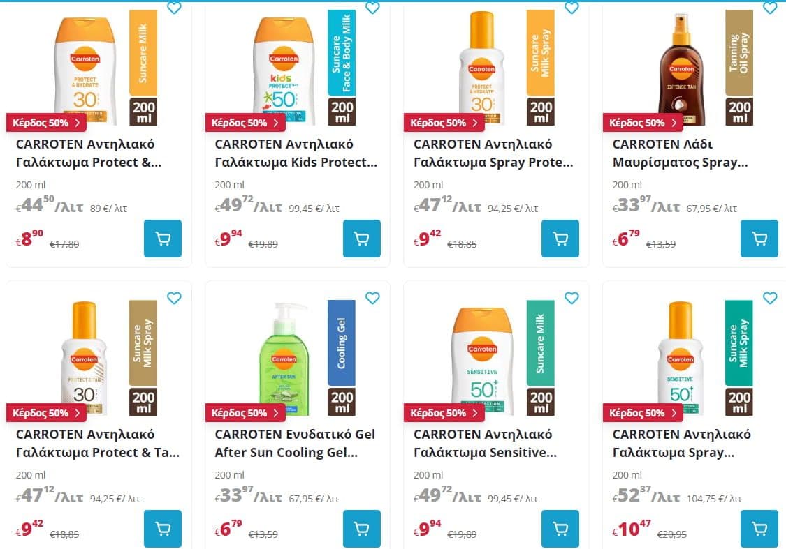 -50% όλα τα αντηλιακά, από τον ΑΒ ΒΑΣΙΛΟΠΟΥΛΟ