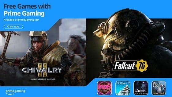 Δωρεάν με το Amazon Prime Gaming (με κλειδιά) τα Fallout 76, Chivalry 2, Black Desert, Faraway 2: Jungle Escape, Faraway 3: Arctic Escape και άλλα