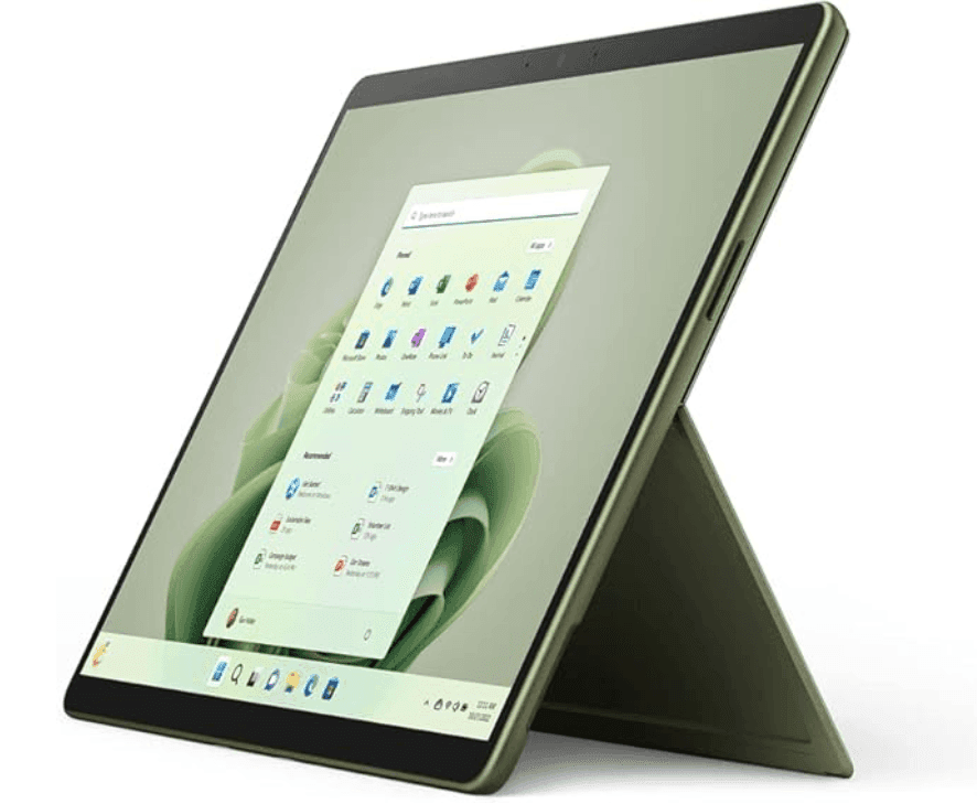 Microsoft Surface Pro 9 - 13 Inch 2-in-1 Tablet PC - i5-1235U, 8GB RAM, 256GB SSD - Windows 11 Home, χρώμα Flow Forest (πράσινο)