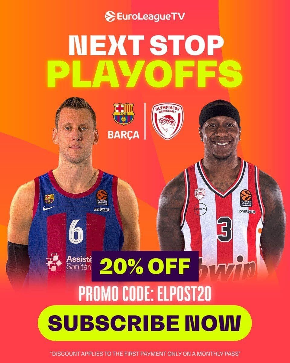 -20% το μηνιαίο Euroleague Pass