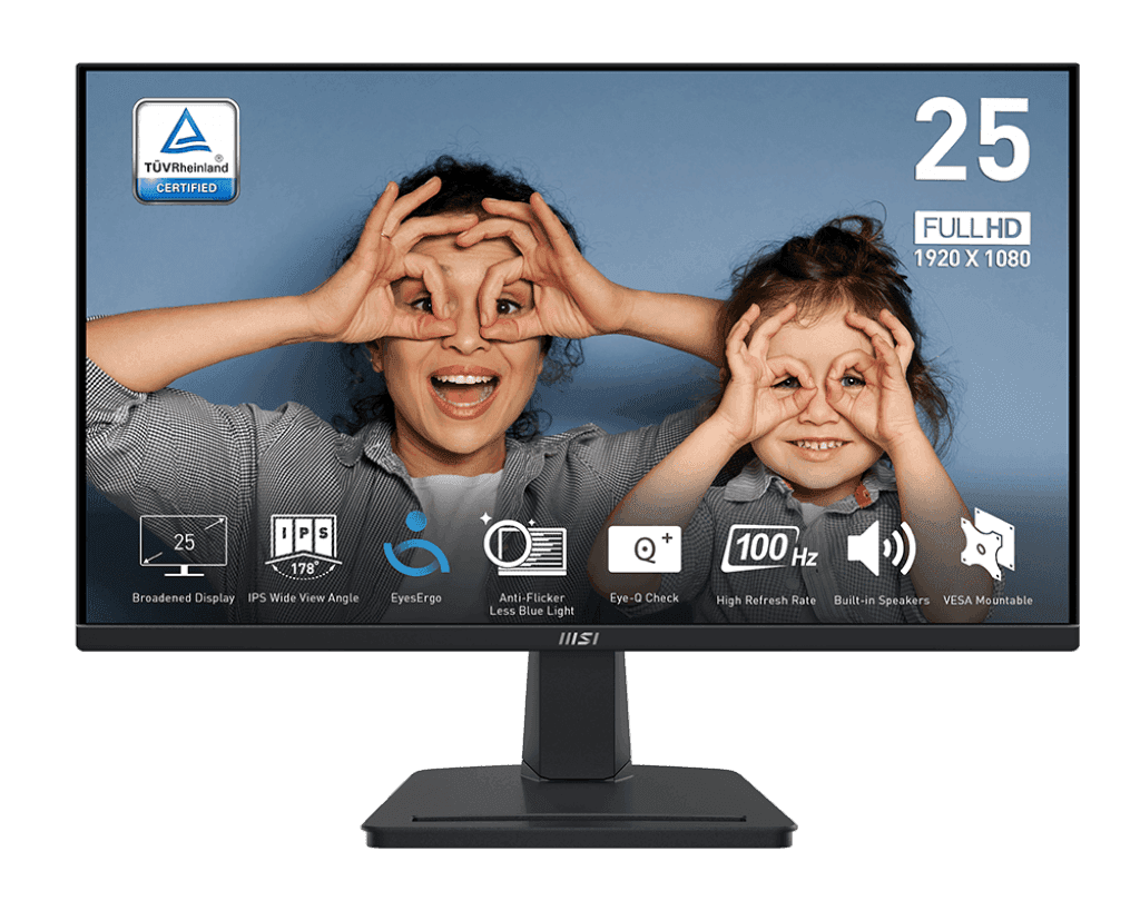 [Monitor] MSI PRO MP251 [24.5" 16:9 1920x1080, IPS, 100 Hz, Built-in Speakers, Freesync]