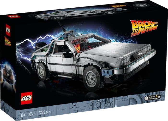LEGO Icons Back To The Future Time Machine 10300 με 170€  (και 255€ τα 2 τεμάχια)