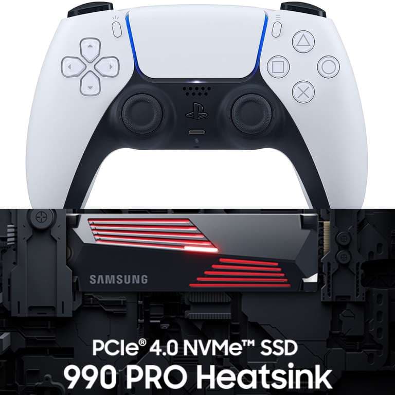 [Gamepad + NVMe SSD] Samsung 990 Pro με Heatsink 1TB + Sony Dualsense Controller