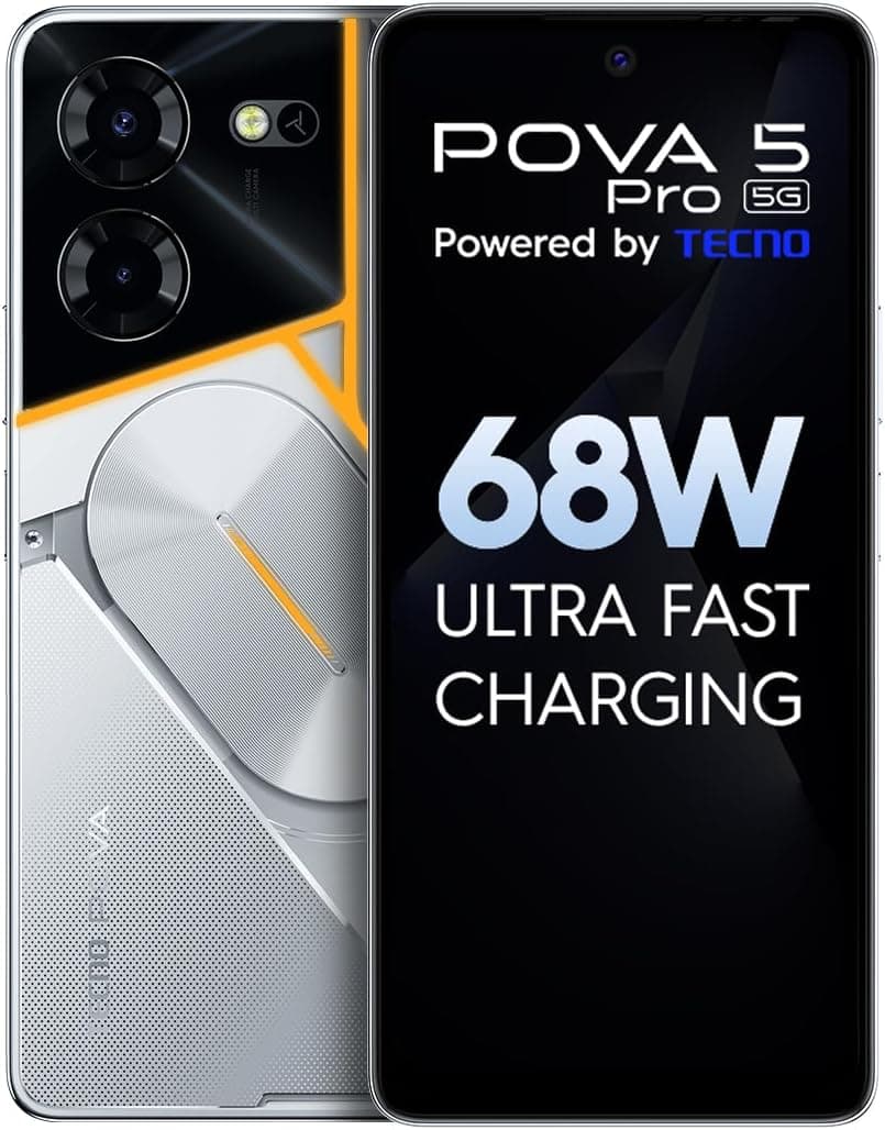 [Smartphone] Tecno Pova 5 Pro 5G, 8Gb/256Gb [Silver]