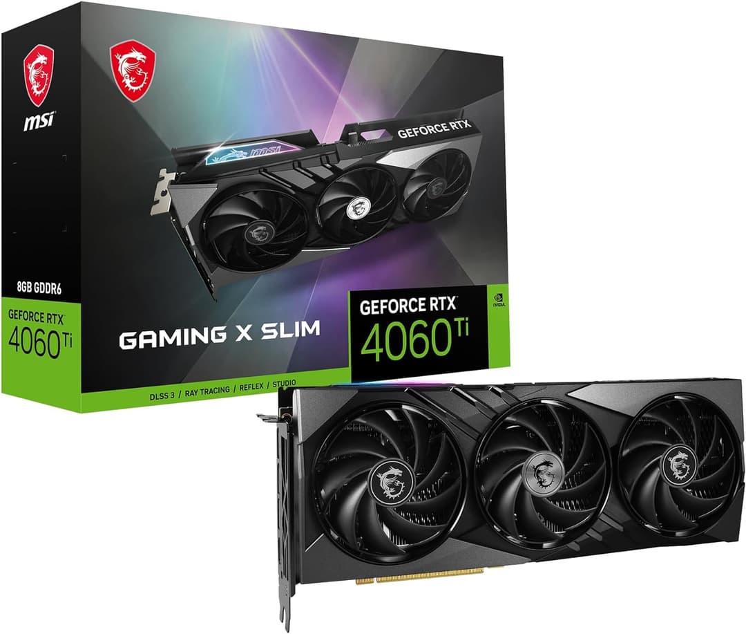 MSI GeForce RTX 4060 Ti 8GB GDDR6 Gaming X Slim κάρτα γραφικών με 40€ δωροκάρτα Steam