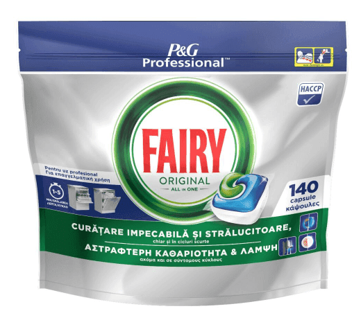 FAIRY ταμπλέτες πιάτων Ultra Caps Regular 140τεμ 