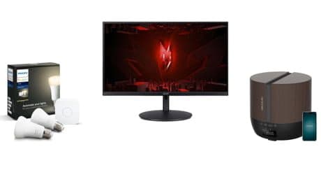 Philips Hue White Starter Kit E27 Smart Home στα 49,99€, Acer Nitro Monitor XF270 S3 27" 180Hz στα 179€ & Cecotec PureAroma 550 στα 39,9€, ΚΩΤΣΟΒΟΛΟΣ