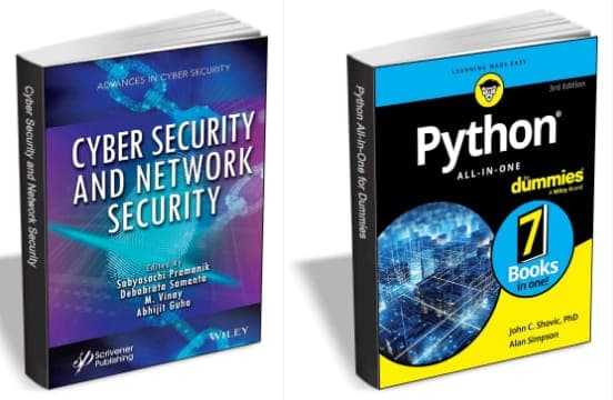 Δωρεάν τα ebooks: Cyber Security and Network Security ($169.00 Value) και Python All-in-One For Dummies, 3rd Edition ($27.00 Value), TradePump.com