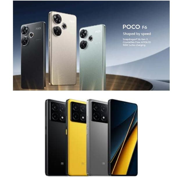 Xiaomi POCO X6 Pro 5G (12/512GB) Global Version στα 289,4€ & POCO F6 (8/256GB) Global Version στα 349,9€