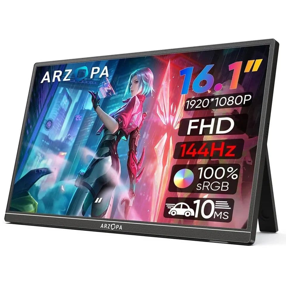 Arzopa Z1FC 144Hz Portable Gaming Monitor | 16.1" Screen