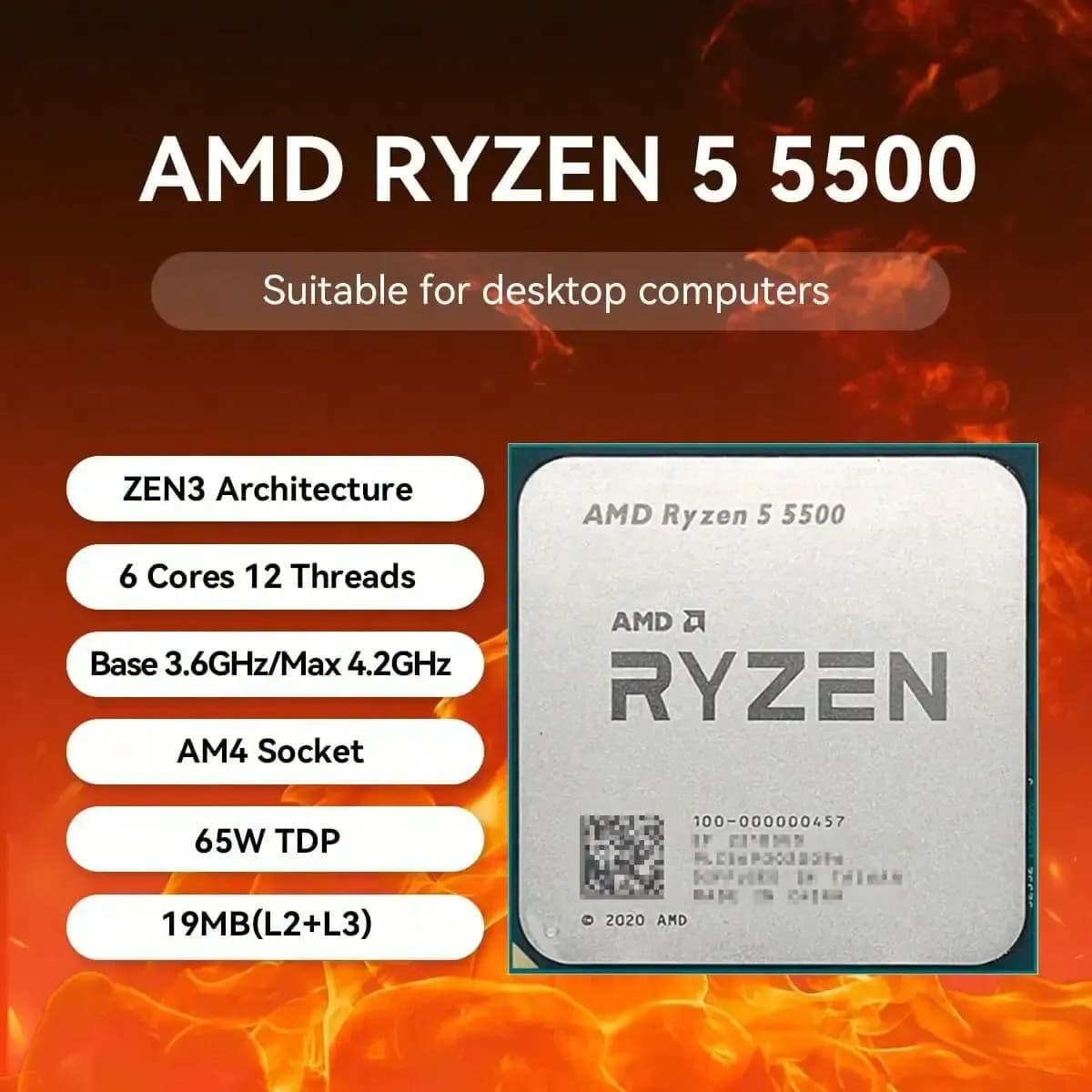 Επεξεργαστές Ryzen 5 5500 με 68.49€ | Ryzen 5 7500f tray στα 136.37€ | Ryzen 7 5700x3d στα 139€