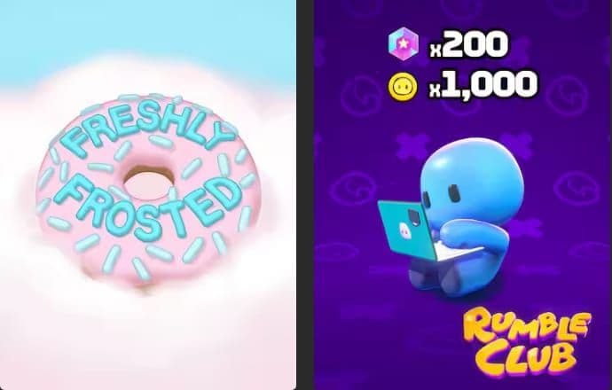 Δωρεάν για πάντα (με προσθήκη από 20 Ιουνίου έως 27 Ιουνίου) τα "Freshly Frosted" και "Rumble Club - Free Game of the Week Bonus", από την Epic Games