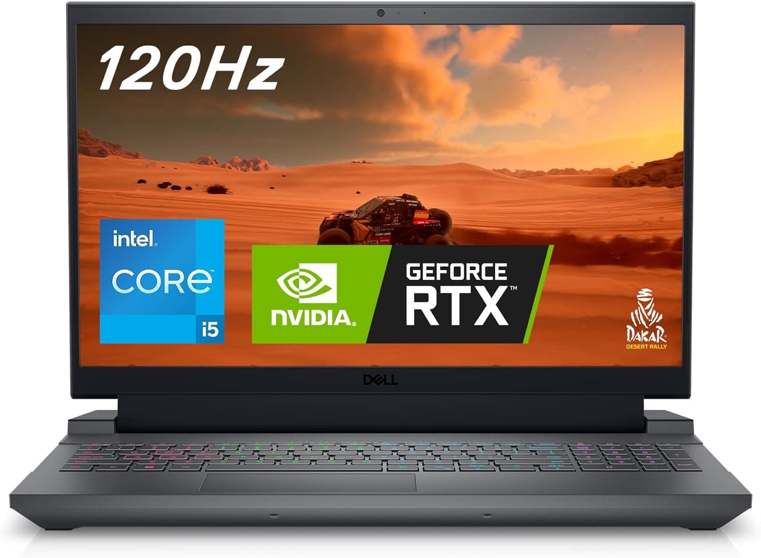 [Laptop] Dell G15 5530 (G5530-5782BLK-PGB) [15,6" FHD WVA 120Hz|i5-13450HX|8Gb Ram DDR5|RTX 3050|512Gb SSD|Win 11 Home|Qwerty UK]