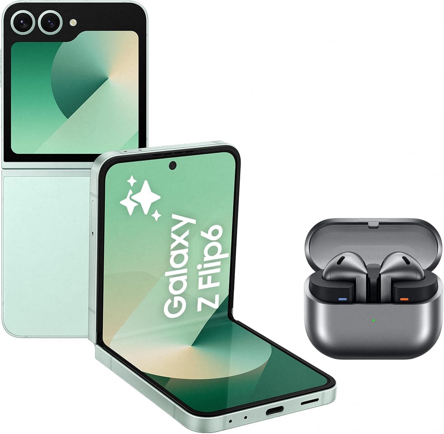 Samsung Galaxy Z Flip6 (12GB/256GB) + Samsung Galaxy Official Neon Flipsuit Case + Samsung Galaxy Buds3 