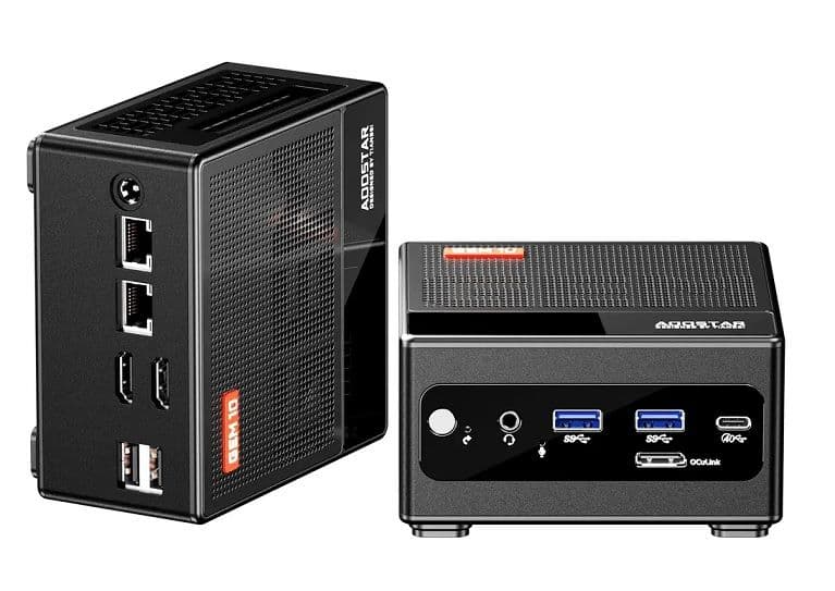 Mini PC AOOSTAR GEM10 | AMD Ryzen 7 6800H | AMD Radeon 680M | 32 GB LPDDR5 | 1 TB NVMe SSD | OCuLink Interface | Windows 11
