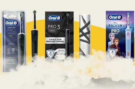 Ηλεκτρική Οδοντόβουρτσα ORAL-B GENIUS X MIDNIGHT BLACK στα 59,4€, & ORAL B CLEAN AND PROTECT 3 στα 32€, e-shop.gr