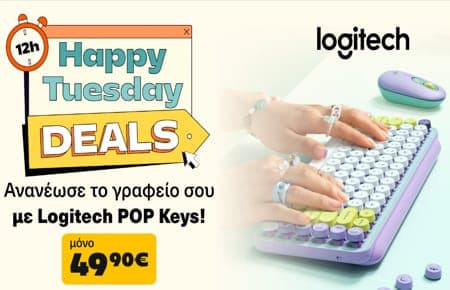 Logitech POP Emoji Mechanical Ασύρματο Bluetooth Πληκτρολόγιο Blast (US) σε 3 χρώματα στα 49,9€, από το Public