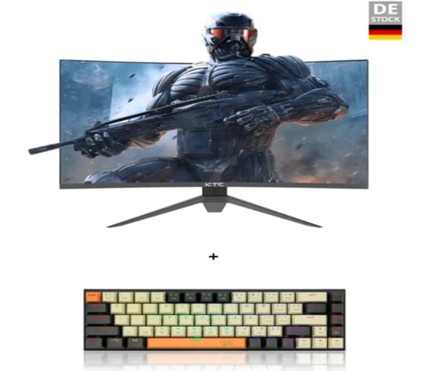 KTC H32S17 32" Curved 2560x1440 QHD 165Hz στα 192.99€ & δώρο Redragon K633CGO-RGB 68-key Mechanical Gaming Keyboard αξίας 34,99€ (και H27S17 27" με 160€)