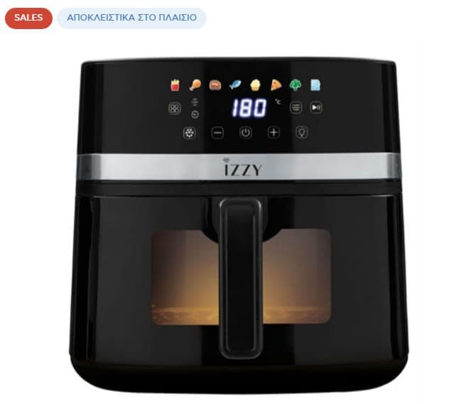Izzy IZ-8239 Digital XXL Φριτέζα Αέρος 8.2lt Μαύρη στα 89€, ΠΛΑΙΣΙΟ
