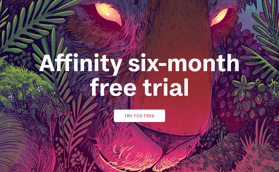 6 μήνες δωρεάν χρήσης (trial) σουίτας Affinity