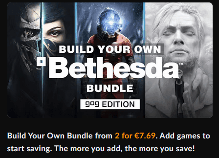 Προσφόρα παιχνίδια της Bethesda για πλατφόρμα GOG - από 3,85€ έως 3,31 το ένα