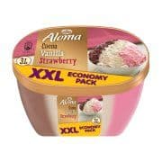 ALOMA Παγωτό Κακάο Βανίλια Φράουλα 1455gr (3lt) -56%