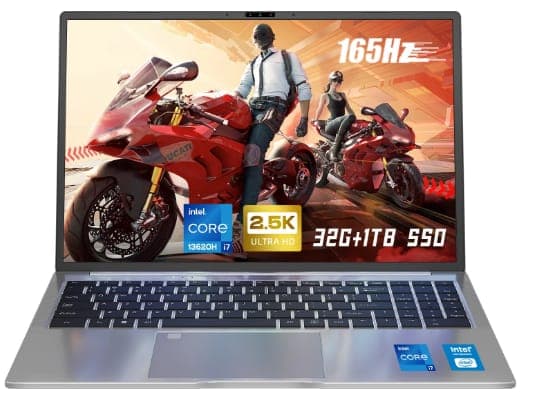 [Free Laptop Bag] Ninkear N16 Pro Laptop 165Hz|2.5K 16''|i7-13620H|32GB DDR4/1TB SSD|Windows 11|WIFI 6|Face Recognition|Gray