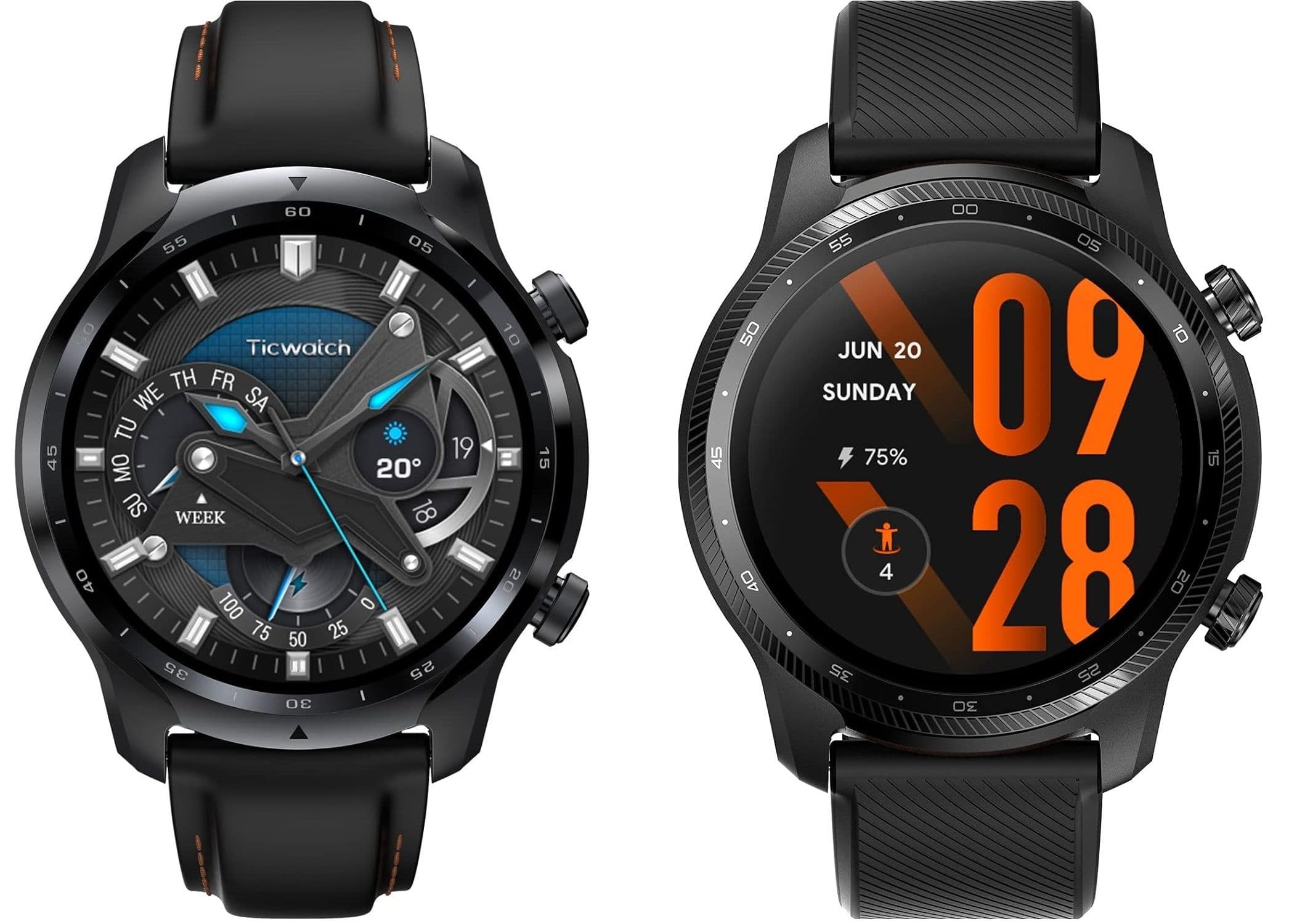 Ticwatch Pro 3 LTE με 105€ | Ticwatch Pro 3 Ultra με 126€