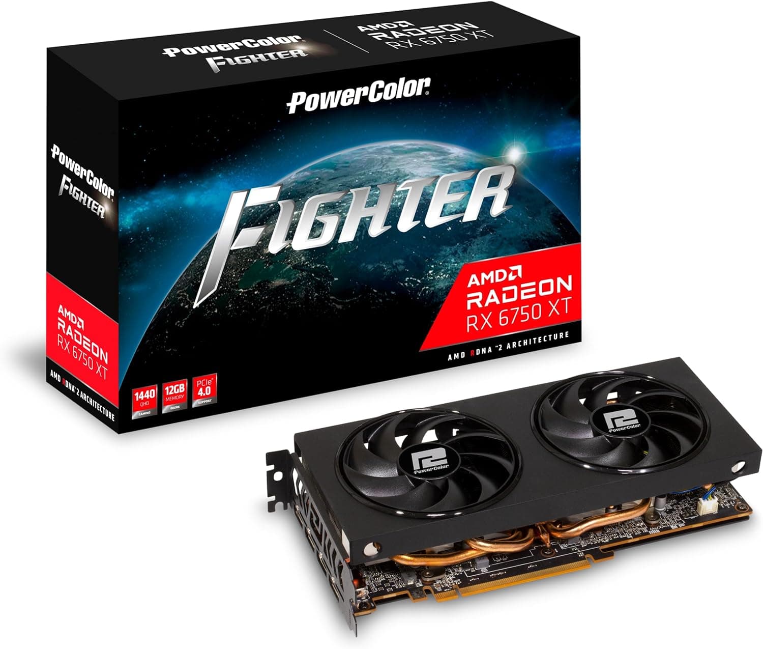 PowerColor Radeon RX 6750 XT 12GB GDDR6 Fighter Κάρτα Γραφικών