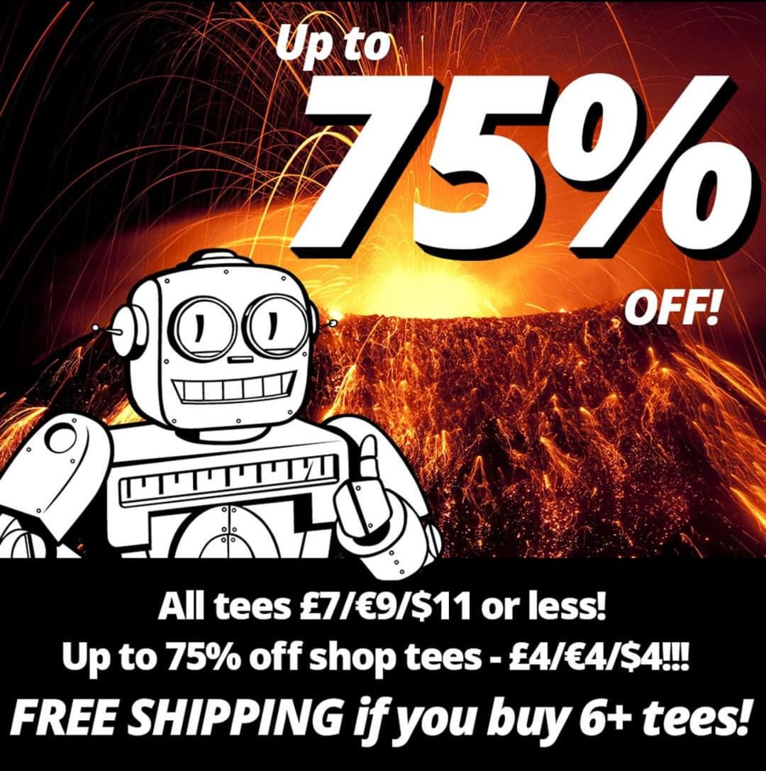 Έως -75% (από 4€) σε Qwertee μπλουζάκια και δωρεάν μεταφορικά με την αγορά 6+ τεμαχίων