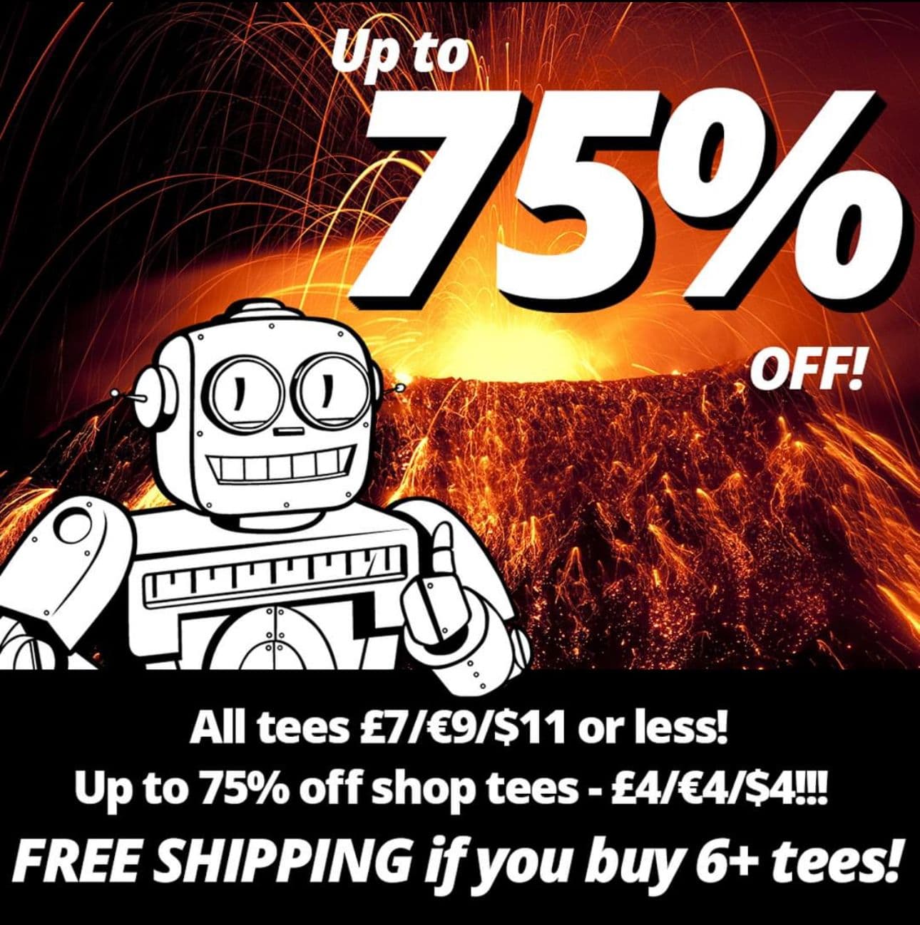 Έως -75% (από 4€) σε Qwertee μπλουζάκια και δωρεάν μεταφορικά με την αγορά 6+ τεμαχίων