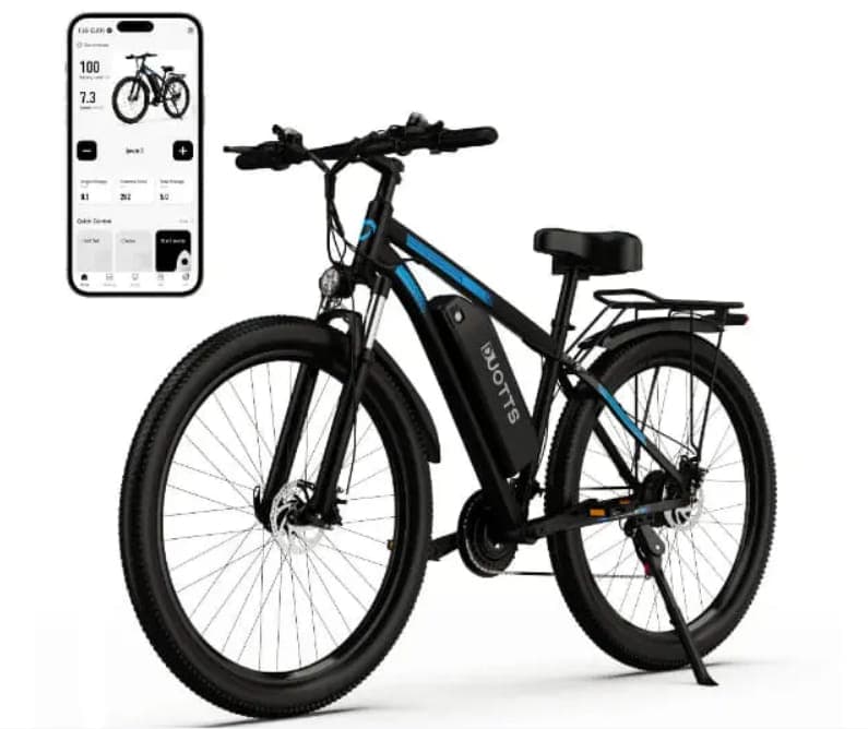 [EU DIRECT] DUOTTS C29 ηλεκτρικό ποδήλατο 29'' τροχοί, Rear Rack 750W Motor 48V 15Ah Battery, 50KM αυτονομία 150KG Max Load σε Black blue χρώμα