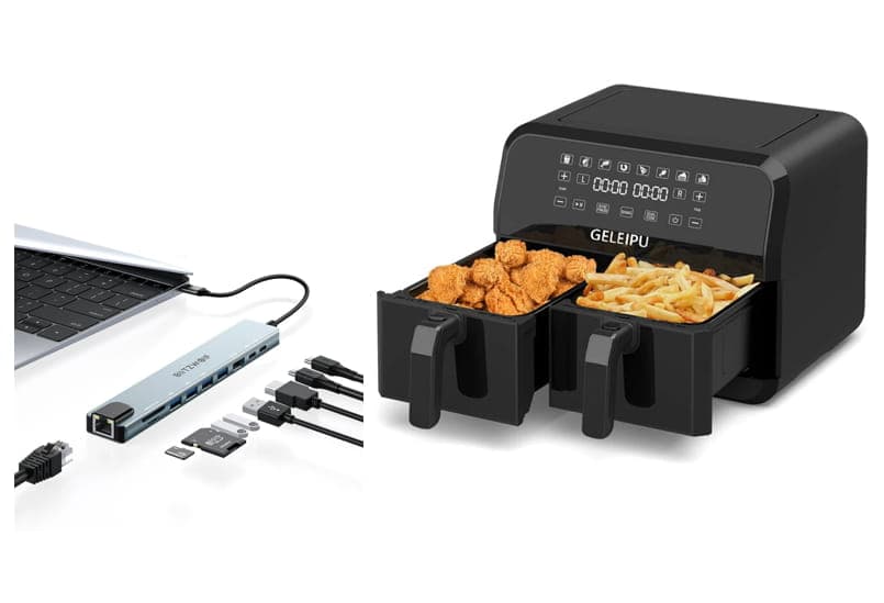 BlitzWolf BW-NEW TH5 10 in 1 USB στα 12,55€ και GELEIPU DL28 8QT Air Fryer 1700W 8lt με διπλό κάδο στα 76,94€, Banggood