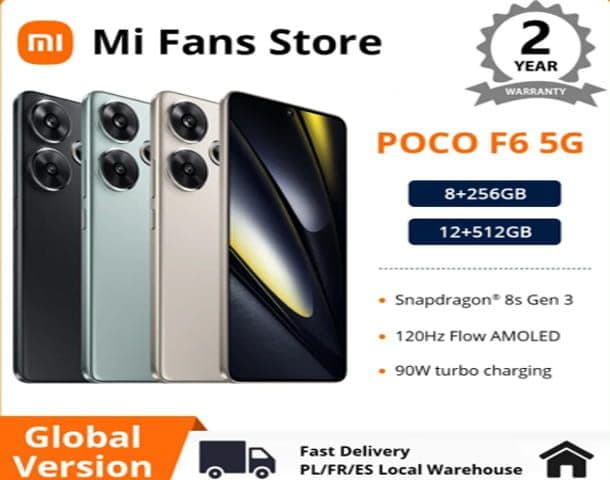 POCO F6 5G (8/256GB) Global Version σε 3 χρώματα στα 287,05€, DHgate