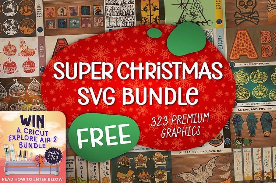 Δωρεάν 323 Premium Graphics Christmas & Halloween SVG Super Bundle (αξίας 14000$ και 5,42gb), από Creative Fabrica