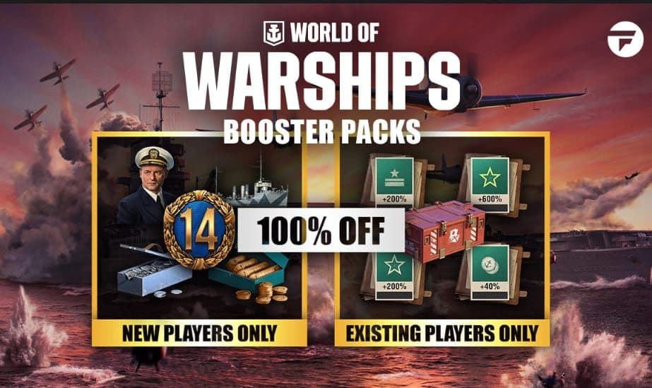 Δωρεάν (από 31,12€) το World of Warships Booster Pack 2024 για νέους και υφιστάμενους παίκτες, Fanatical