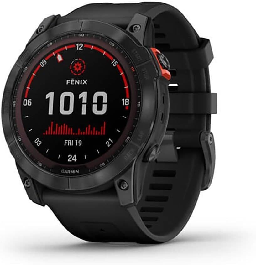 [Fitness Watch] Garmin Fenix 7X Solar Stainless Steel 51mm [Slate Gray & Black]