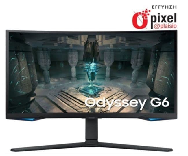 Samsung Odyssey G6 VA HDR Curved Gaming Monitor 27" QHD 2560x1440 240Hz με Χρόνο Απόκρισης 1ms GTG στα 279€ για 3 ώρες, ΠΛΑΙΣΙΟ