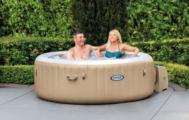 Intex Pure Spa Bubble Massage 28426 Φουσκωτή Πισίνα Πλαστική με Υδρομασάζ & Αντλία Φίλτρου Φ196x196x71cm, στα 308,76€, The Mart
