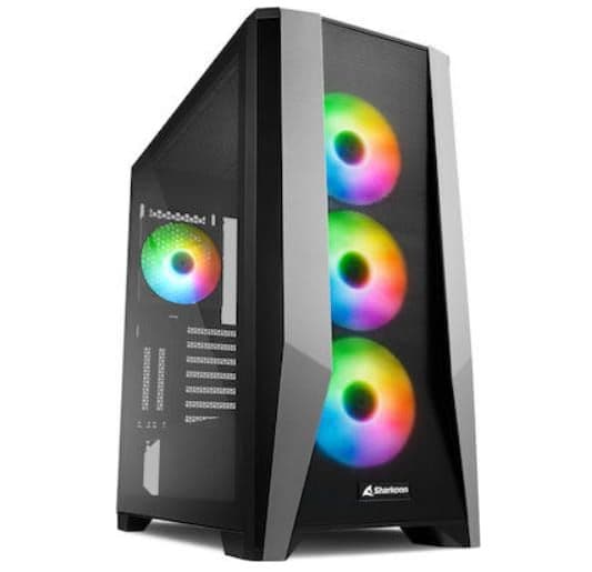 Sharkoon Midi-ATX Tower TG7M RGB Midi Tower με Πλαϊνό Παράθυρο στα 79,9€, ΠΛΑΙΣΙΟ