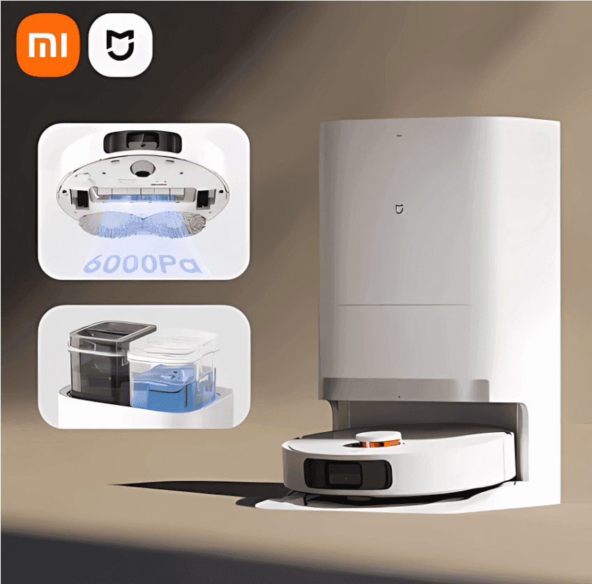 XIAOMI MIJIA Omni Robot Vacuum Mop 2 C102CN Smart Base 6000PA Suction Αποθηκη Ευρωπης Gshopper 430.18€
