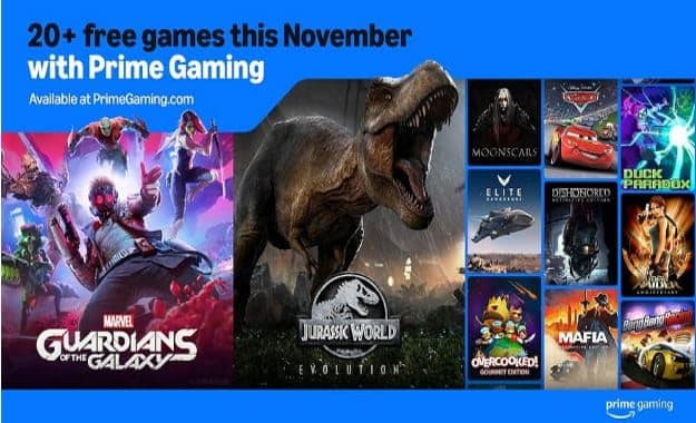 Δωρεάν 22 παιχνίδια με το Amazon Prime Gaming όπως Mafia: Definitive Edition, Marvel's Guardians of the Galaxy, Dishonored-Definitive Edition, Tomb Raider: Anniversary
