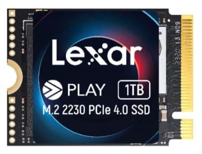 Lexar PLAY 2230 PCIe 4.0 Internal SSD 1TB, M.2 2230 PCIe Gen4x4 SSD, Up to 5200MB/s Read, 4700MB/s Write, Compatible with Steam Deck, ASUS ROG Ally στα 94,92€