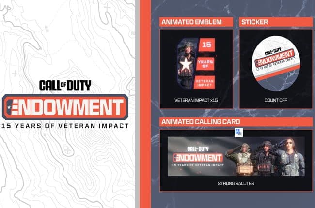 Δωρεάν το Endowment Anniversary Bundle: Earn Sticker, Animated Emblem and Calling Card για το Call of Duty: Black Ops 6 και Call of Duty: Warzone